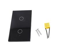 HEEPDD Panel Táctil Inteligente, Interruptor de Luz Inteligente WiFi de 2 Bandas para Teléfono con Aplicación Control Remoto Función de Sincronización de Voz Tablero Ignífugo Panel