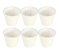 HEEPDD Pantalla de Lámpara Pantalla de Lámpara E14 Cubierta de Colgante de con Tela Metálica PVC para Dormitorio Salón Estudio Decoración del Hotel 9x13.1x14cm Tela Simple Nórdica Nan