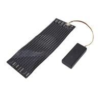 HEEPDD Pantalla LED Flexible, Letreros de Tienda Batería, Tablero Programable Portátil 12x32 para Sombreros Bolsas Gafas y Más Pantalla LED Flexible, RGB con Electricista Recargable y