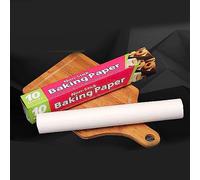 HEEPDD Papel para Hornear con Aceite de Silicona, Antiadherente a Alta Temperatura, Grado Alimenticio para Hornear y Asar, 30 Cm de Ancho para Uso Doméstico Productos para (10mX30cm)