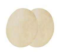 HEEPDD Parche de Tambor Bongo de Repuesto, Parche de Cuero de Búfalo Sintético, Paquete de 2, 9,0 Pulgadas, Tono Transparente y Consistente, Piel de Tambor Gruesa para Práctica de Jugadores de (8,5