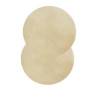 HEEPDD Parche de Tambor Bongo de Repuesto, Parche de Cuero de Búfalo Sintético, Paquete de 2, 9,0 Pulgadas, Tono Transparente y Consistente, Piel de Tambor Gruesa para Práctica de Jugadores de (9,0