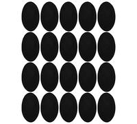 HEEPDD Parches de ante para Codos, Diseño Ovalado Negro, Material de Tela Duradero para Necesidades de Reparación y Peinado de Ropa Parches de ante para Codos, Kit de Reparación para Planchar,