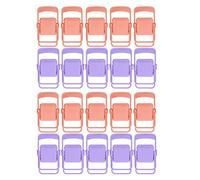 HEEPDD Partes Telefónicos de 20 Piezas Mini Silla Plegable Plegado, Color Vibrante, Plástico, con Diseño Plegable, para la Oficina en Casa