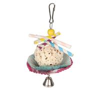 HEEPDD Pastel Foraging Foraging Toy Safe Lightweight Toy de Alivio de Alivio para Material de Papel Colorido Ecológico de Cacatina (Cuerda de una Sola Pelota)