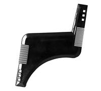 HEEPDD Peine de Plantilla de Barba, Elegante y Compacto Compacto Portátil Duradero Material Negro ABS ABS de Estilo para Hombres Adecuado para Uso Familiar y de Viaje
