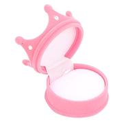 HEEPDD Pendientes de Diseño Simple Joyero de Anillo para el Compromiso de la Propuesta, Material de Floking (Pink)