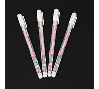 HEEPDD Pens Juego de Bolígrafos de Gel Blanco de 4 Uds, Plástico, Escritura Suave, Punta de 0,8mm, Ideal para Estudiantes y Artistas Nan