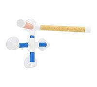 HEEPDD Perchas de Soporte para Molienda, Percha de Ducha de Plástico para Loros con Revestimiento Esmerilado, Plataforma de Pie con Ventosa Portátil, Barra de Ejercicios de Entrenamiento de Baño