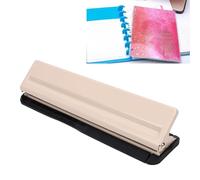 HEEPDD Perforadora de 12 Agujeros en Disco, Perforadora Ajustable, de Setas para A4 / A5 / A7 / B5/Personal/tamaño de Bolsillo, 12,2 X 2,8 X Pulgadas