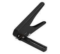 HEEPDD Perforadora de Metal Perforadora de Alta Resistencia Espaciado de Orificios Ajustable para 20 Hojas Diseño de Apalancamiento con Cuerpo Totalmente Metálico Colección de Confeti (BLACK)