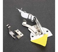 HEEPDD Pie de Encuadernación de Doble Pliegue Al Bies Accesorio de Encuadernación para Máquina de Coser de Acero Inoxidable Entrada de 22 Mm Salida de 5,5 Mm para con Cinta de Borde Curvo en