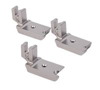 HEEPDD Pie Prensatelas para Tuberías de Soldadura de Vástago bajo de 3 Piezas, Juego de Prensatelas de Acero Inoxidable con Tamaños de 1/8, 3/16, 1/4 Pulgadas, para Máquinas de Coser