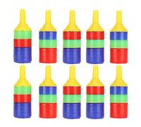 HEEPDD Piedras de Aire para Acuario, Difusor de Burbujas, 10 Piezas para Tanques de Peces de Agua Dulce y Salada, Piedras de Aire para Acuario, Cilindro de Plástico Colorido, Suministros para