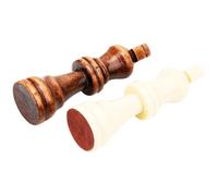 HEEPDD Piezas de Ajedrez de Madera, Juego de Ajedrez de Madera Hecho a Mano con 32 Piezas para Diversión Familiar y Juego de Estrategia para Edades de 3 Años en Adelante