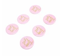 HEEPDD Pins de Acolchado 10pcs Pins de Botón de Revelación de Género, Iron Baby Shower Party Favor Insignia Accesorios de Ropa Baby Shower Decoración Botón de Género de de Revelación Nan (PINK)