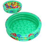 HEEPDD Piscina Inflable para Niños, Piscina Portátil para Niños de Natación Inflable para Niñas para Niñas Perros Al Aire de Agua de Verano (Verde 150cm)