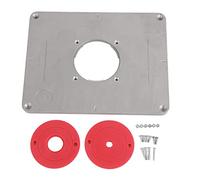 HEEPDD - Placa de Aluminio para Mesa de peonzas con Panel de Anillo Universal para máquina de Grabado en Madera con Anillo de inserción 2 11,81 x 9,25 x 0,37 Pulgadas