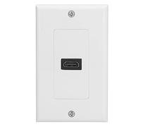 HEEPDD Placa de Pared 4K, Acoplador de Puerto único Transmite Vídeo 4K X 2K sin Interrupciones con Profundidad de Color de 48 Bits y Canal Ethernet para Instalación de Cine en Casa Fácil Uso de