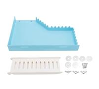HEEPDD Plataforma de Escalera de Hámster, Juguete de Trepapor de Seguridad para el Espacio Ajustable de Hámster Juguete Hámster Spoil con área para Dormir y Tazones de Comida para (L Forma)