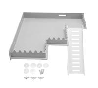 HEEPDD Plataforma de Escalera de Hámster, Juguete de Trepapor de Seguridad para el Espacio Ajustable de Hámster Juguete Hámster Spoil con área para Dormir y Tazones de Comida para (Tipo M)