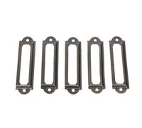 HEEPDD Portaetiquetas Antiguo De 100 Piezas, Material De Hierro No Oxidado, Soporte De Tarjeta De Nombre De Metal Bronce para Cajón, Joyero, Gabinete