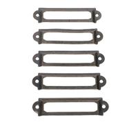 HEEPDD Portaetiquetas de Bronce Portaetiquetas Antiguo de 100 Piezas, Material de Hierro Que No Se Oxida, Portatarjetas de Metal Bronce para Cajón, Joyero, Gabinete, útiles Escolares