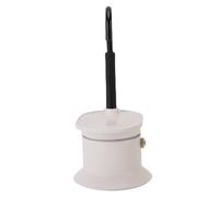 HEEPDD Pot de Moca de Pico Individual de 50 Ml, Macetas de Aluminio de Cafetero Italiano de Aleación Italiana 1 Taza (WHITE)