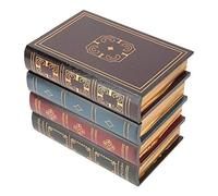 HEEPDD Props Books, estilo europeo Vintage decorativo caja de almacenamiento de libros falsos Photo Props Home Office Shelf Decoration(S)