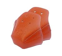 HEEPDD Protectores de Dedos de los Pies, Cuero de PU, Diseño Duradero de 4 Orificios, Bueno para la Comodidad y la Vida útil Prolongada de Sus Patines (BROWN)