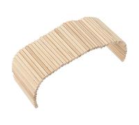 HEEPDD Puente de Escondite para Mascotas, Túnel de Escalada de Madera para Animales Pequeños, Escondite de Abedul Suave para Cobayas, Hurones, Erizos y Otros Roedores (15 * 50CM)