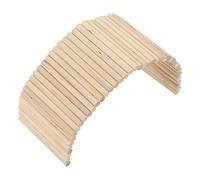 HEEPDD Puente de Escondite para Mascotas, Túnel de Escalada de Madera para Animales Pequeños, Escondite de Abedul Suave para Cobayas, Hurones, Erizos y Otros Roedores (15 * 40CM)