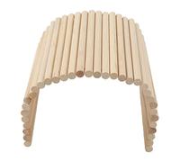 HEEPDD Puente de Madera para Hámster y Túnel de Escalada para Cobayas y Otros Roedores Puente de Madera para Hámster, Material de Abedul, Suministros para Mascotas Pequeñas (20 * 40CM)