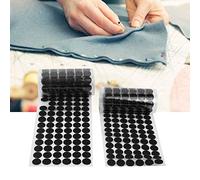 HEEPDD Puntos Adhesivos con Gancho para Monedas, 15mm, para Manualidades, Paredes, Hogar, Oficina, Incluye 300 Pares de Sujetadores Adhesivos Fuertes (BLACK)