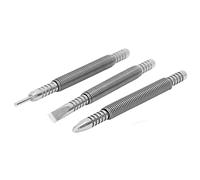 HEEPDD Punzón de Clavo con Resorte, Herramienta de Punzón Central Automático de Acero Al Carbono, Juego de 3 Piezas para Aplicaciones de Madera y Metal