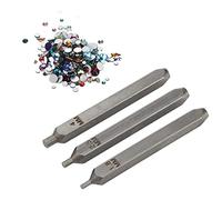 HEEPDD Punzones de Estampado de Metal, Kit de Herramientas para Manualidades de Metal con Tamaños de 1,8 Mm, 2,5 Mm y 4 para Fabricación de Joyas y Manualidades