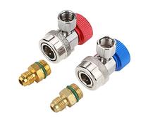 HEEPDD R134 AC bajo Adaptador de Acondicionamiento de Aire Acondicionado de Conector Rápido con Tapa, Rápida y Fácil de Conectar Disconnect Nan