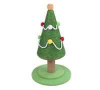HEEPDD Rascador para Gatos con árbol de Navidad, Rascador para Gatos, Protector de Muebles de Cuerda de Sisal para de Interior, Diseño Estable y Festivo para Diversión Navideña Nan (Mediano: 30 X 47