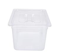 HEEPDD Recipiente Sous Vide, Olla de Cocción Lenta de Plástico con Tapa, Capacidad de 12 L para Cocinar a 100 °C, Ideal para Chefs Caseros y Uso en la Cocina