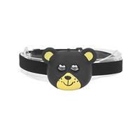 HEEPDD Reflector Luz de Cabeza para Niños Linterna de Cabeza para Niños 2 Modos LED Liviano con Modo de Seguridad Intermitente para Deportes Al Aire Libre Skateboarding Ciclismo Lindo Oso Animal