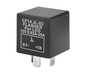 HEEPDD Relé Intermitente LED CF14, Fijación de Señal de Giro Impermeable de 3 Pines para Automóviles y Motocicletas con Prevención de Hiperflash Rendimiento Estable 0.1-150W Rango de Potencia