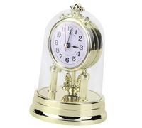 HEEPDD Reloj de Mesa Retro Europeo, Antiguo, Silencioso, Decoración del Hogar, Reloj de Sobremesa Vintage Dorado para Sala de Estar, Dormitorio, Oficina, Diseño Elegante con Aspecto Antiguo