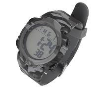HEEPDD Reloj Deportivo, Correa de PU, Pantalla Digital, Multifunción, Luz Nocturna, Reloj Electrónico de 10 Pulgadas para Oficina para Hombres (Gris Camuflaje)