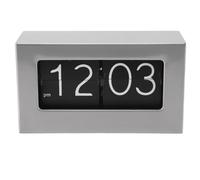 HEEPDD - Reloj digital de palanca con pantalla transparente, acero inoxidable, reloj basculante automático para el hogar, oficina, sala de estar, dormitorio, balcón