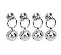 HEEPDD Remaches de Campana Anillos de Tracción Juego de Remaches de Aleación de Zinc 20 Juegos con Campana de 0,55 Pulgadas Anillo de 0,37 X 0,30 Pulgadas Tornillos Cruzados para Artesanos de Cuero