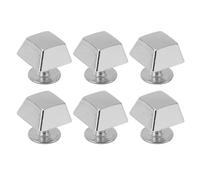 HEEPDD Remaches de Cuero Trapezoidales Pernos Traseros Roscados de Aleación de Zinc 30 Juegos de 0,4 Pulgadas de Ancho Inferior para Manualidades, Bolsos, Proyectos de Reparación de Zapatos, (SILVER)