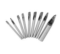 HEEPDD Reta de Perforación de Agujero Ovalado de Cuero de 9 Piezas, Kit de Perforación Hueca de 2 Mm para Bricolaje de Cuero con Hojas de Acero de Alta Carbono Afilado para Zapatos