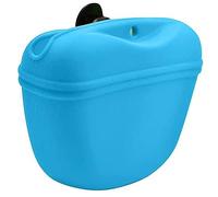 HEEPDD Riñonera de Silicona para Perros, Soporte Portátil Ligero para Golosinas, Cierre Seguro y Diseño Versátil para Dueños de Mascotas (Blue #13)