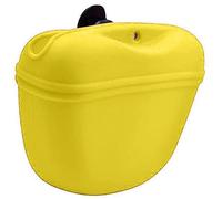 HEEPDD Riñonera de Silicona para Perros, Soporte Portátil Ligero para Golosinas, Cierre Seguro y Diseño Versátil para Dueños de Mascotas (Yellow)