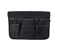 HEEPDD Riñonera para Herramientas de Jardinería, Delantal para Herramientas Oxford Resistente con 7 Bolsillos, Cinturón de Construcción Duradero para Entusiastas del Jardín (BLACK)